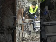 Instalação de perfuração micro horizontal