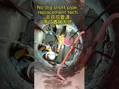 Equipamento de ruptura de tubulações do sistema de substituição de tubulações curtas