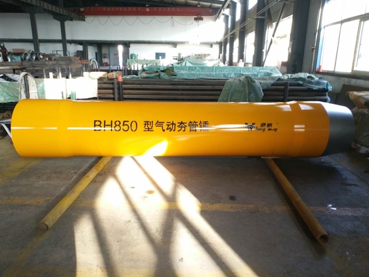 Martelo de percussão de tubo pneumático de diâmetro externo de 850MM hospedeiro BH850 amarelo